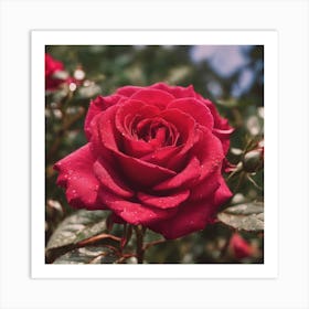 Red Rose Art Print