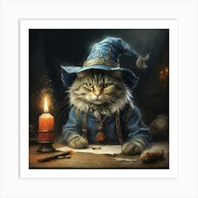 Wizard Cat 3 Art Print