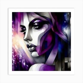 Abstract Of A Woman 1 Art Print