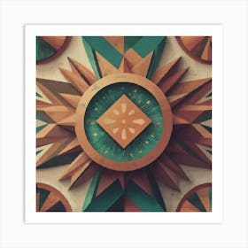 Abstract Clock , Gemini Generated Image Art Print