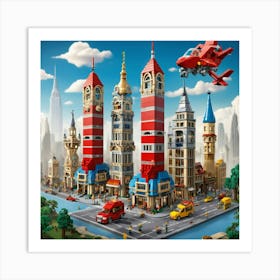 Lego City 3 Art Print