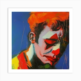 Sad Clown 3 Art Print