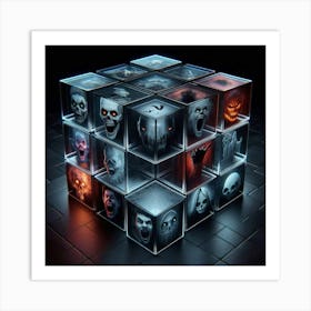 Cube Of Horrors Art Print