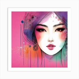 A stylish lady 7 Art Print