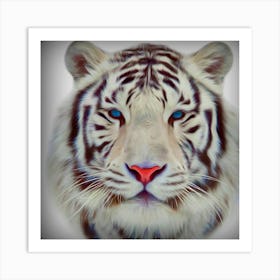 White Tiger Art Print