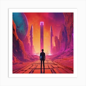 Man In Space 13 Art Print