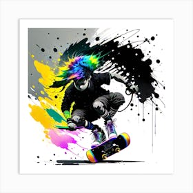 Skateboarder Art Print