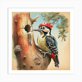 Woodpecker 13 Art Print