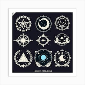 Occult Symbols Art Print