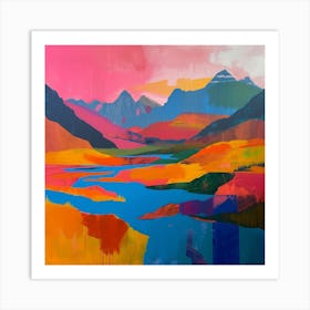 Abstract Travel Collection Nepal 4 Art Print