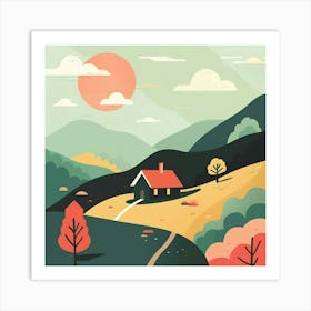 The House in the Mountains Art Print