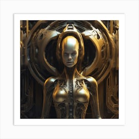 Futuristic Woman 30 Art Print