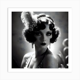 1920's Burlesque Dancer ~Reimagined 42 Art Print