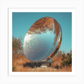 Mirror In The Field Art Print