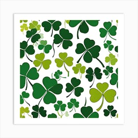 Shamrock Pattern Art Print