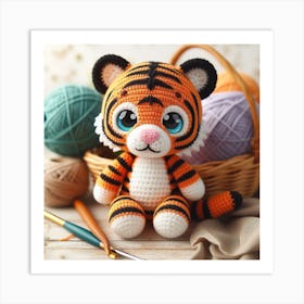 Amigurumi, Tiger Art Print