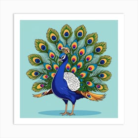 Peacock 10 Art Print