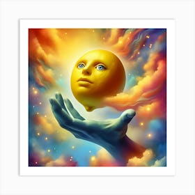 Lemon, Surrealist Painting 2 Art Print