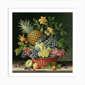 A collection of different delicious fruits 3 Art Print