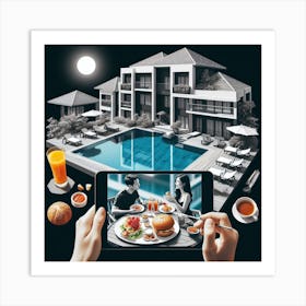 Photo Of A Restaurant Art Print