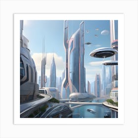 Futuristic City Art Print