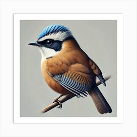 Bird On A Branch 3 Art Print