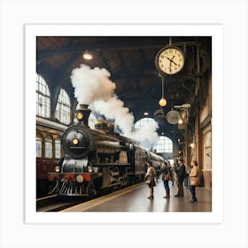 Train Station Art Print