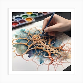 Neuron Painting Art Print