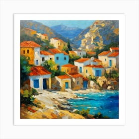 Greece Village 5 Art Print