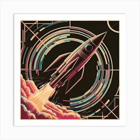 Rocket Launch Art Print