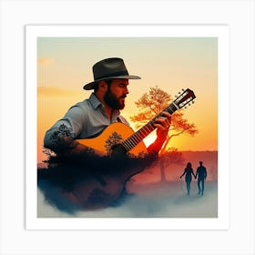 Acoustic Guitar 10 Art Print