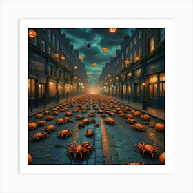 Halloween Street Art Print