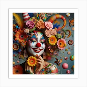 Clown Portrait Art Print