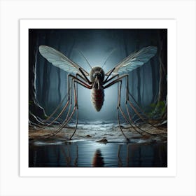 Mosquito In The Woods Art Print