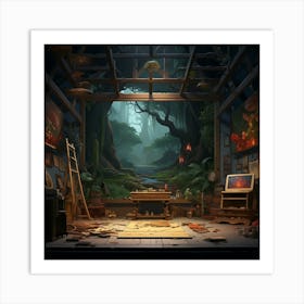 Room In The Forest Art Print