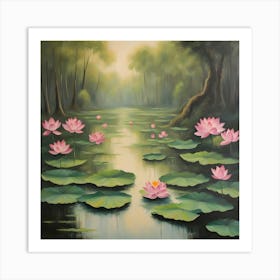 Pink Lotus Art Print