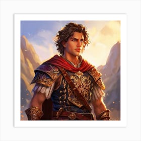 Young Man In Armor Art Print