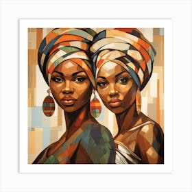 Two African Women 6 Art Print