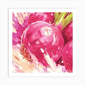 Red Onions Art Print