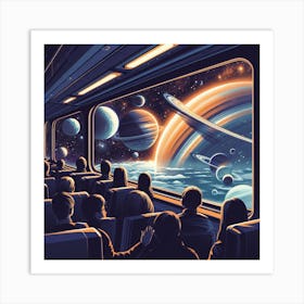 Space Train 7 Art Print