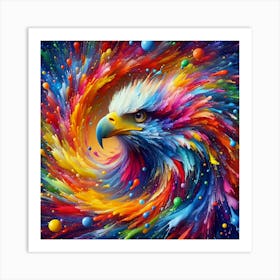 Colorful Eagle 3 Art Print