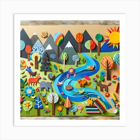 Childrens Park Art Print