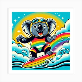 Rainbow Koala Art Print