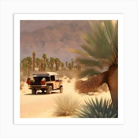 Desert Car Art Print