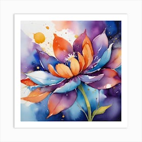 Lotus Flower Art Print