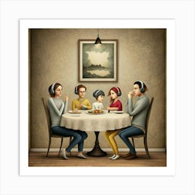 Family Dinner 2 Art Print