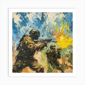 Russian Soldiers Art Print