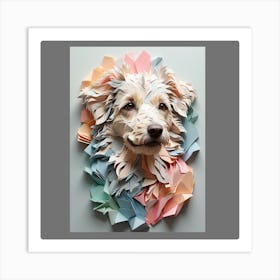 Paper Dog Art Print