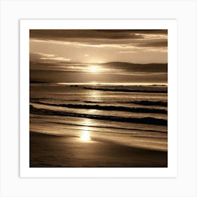 Sunset On The Beach 848 Art Print