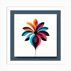 Abstract Flower 5 Art Print